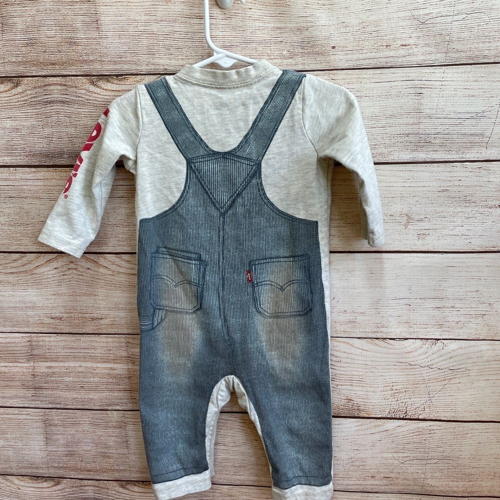 LEVIS ROMPER WITH GRAPHIC OVERALLS PRINT - Picture 5 of 8